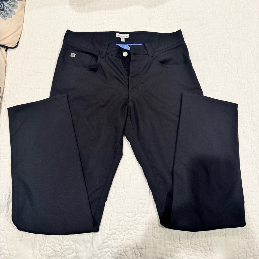 Peter Millar Men's  Performance Five-Pocket Pant, Black